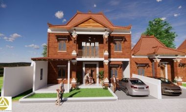 Rumah Etnik Jawa Model 2 Lantai di JOGJA