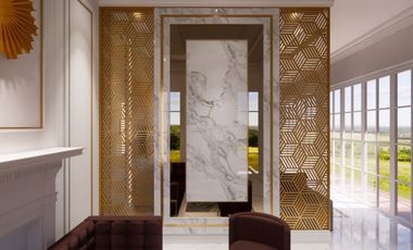 Rumah mewah dengan desain moden claisk +interior di jl cemara kipas komp pemda
