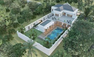 Rumah mewah dengan desain moden claisk +interior di jl cemara kipas komp pemda