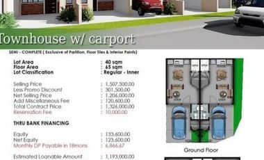 Murang townhouse!!! 6k plus lang monthly with parking!!! at Trece Martires Cavite