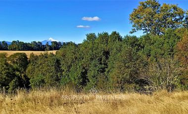 Terreno con gran vista al volcán Villarrica