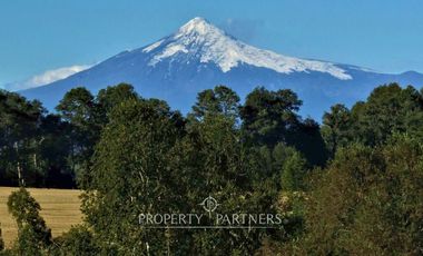 Terreno con gran vista al volcán Villarrica