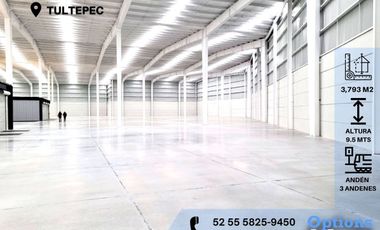 Rent in Tultepec industrial warehouse