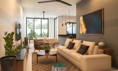 CASA EN VENTA EN OKU URBAN HOMES, TEMOZÓN NORTE