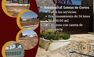 Terreno de 300 m2 en Residencial Lomas de Cortes, Ahuehuetitla, Morelos. Cod. 173