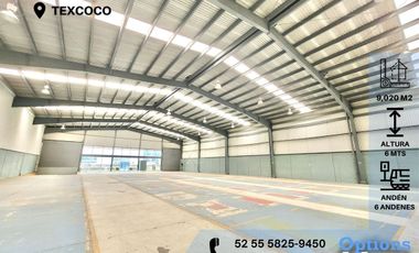 Opportunity for rent in Texcoco of industrial warehouse