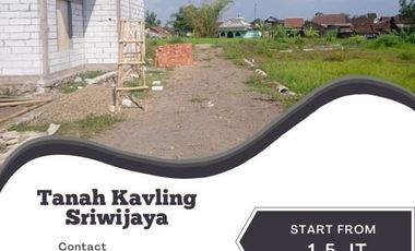 Tanah Kavling Sriwijaya Lokasi strategis, plot bagian depan
