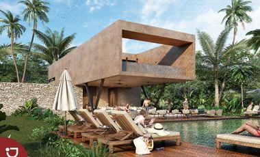 Lote residencial con club de playa a la venta en Tulum, Riviera Maya