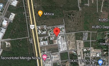 Terreno en venta Mérida, Temozón Norte, para desarrollar tu casa o negocio