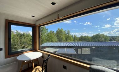 Linda casa en refugio cordillerano