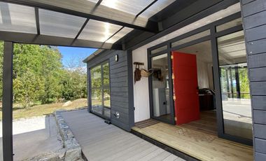 Linda casa en refugio cordillerano