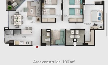 apartamento en venta en cielo mar. Cod V5266