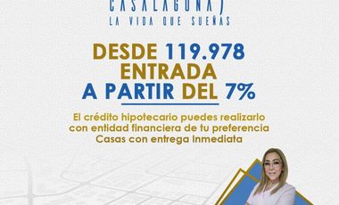 Elegante casa a estrenar en Casalaguna/entrega inmediata/ cerca de Riocentro Dorado
