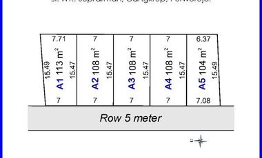Tanah Purworejo Timur Alun-Alun: SHM Cocok Hunian