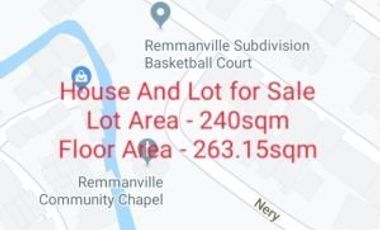 House for Sale at Remmanville Exe. Vill. Don Bosco PQUE