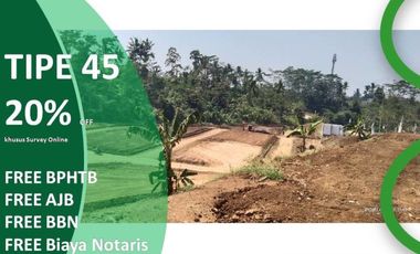 Rumah Dijual di Malang Tipe 45/77 View Katu Bebas Banjir