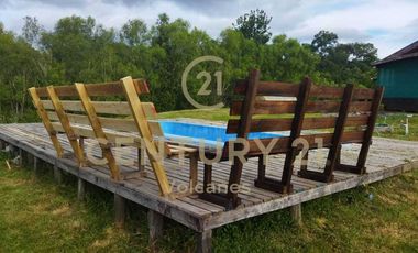 Parcela con dos casas, excelente ubicación a metros del Rio Tolten