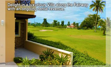 Delight in a luxurious villa along the fairway with an ongoing rental revenue
