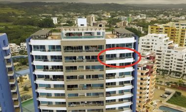 Departamento en venta, sector Tonsupa, Edificio Diamond Beach