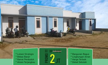 perumahan subsidi dua kamar DP TERMURAH