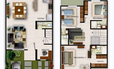 Venta de casa PREMIUM con baño en cada recamara ( Completamente equipada)