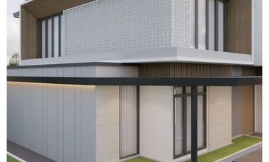 rumah dijual tampilan kontemporer modern sangat mewah