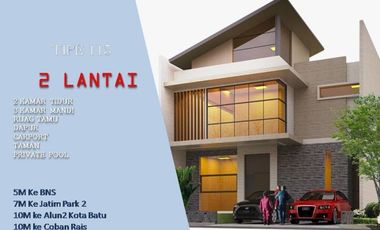POSISI HOOK SISA 1 UNIT RUMAH VILLA 2 LANTAI DI BATU