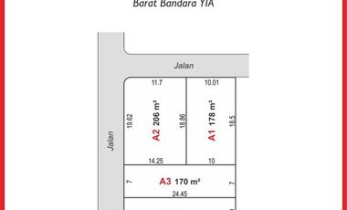 Tanah Perumahan Purworejo Barat Bandara YIA, Sertifikat Di Jamin Aman