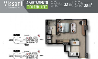 Venta aparta-estudio Proyecto Vissani Bogota  sector Salitre