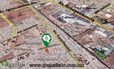 Terreno en venta norte de Aguascalientes p/proyecto comercial, industrial, servi