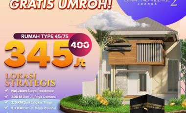 Paling Laris, Call 08213993---- Perumahan Sidoarjo 2022 345 Juta Diamond Village Juanda 2