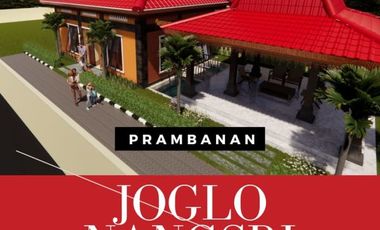 JOGLO MEWAH VIEW SAWAH DI PRAMBANAN BISA CUSTOM TATA RUANG