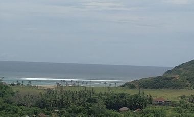 Hill land with sea view in Areguling kuta lombok