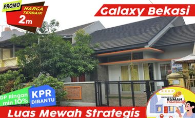 Rumah Luas Strategis Pinggir Jl Raya Galaxy Bekasi Selatan dkt Tol&Mall