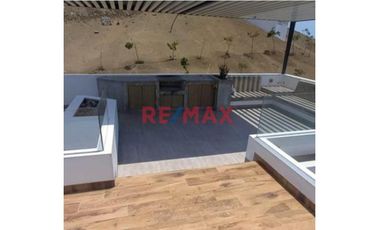 En Venta De Casa De Playa Con Cochera Y Piscina En Condominio Cerrado Alto Bujama A 3 Cuadras De La Playa