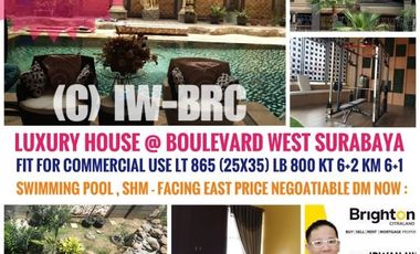 luxury house @boulevard mainroad Raya darmo permai / Mayjend yono soewonoMurah for sale