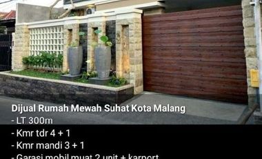 Rumah Mewah Plus Kolam Renang Full Furnish Daerah Suhat Kota Malang