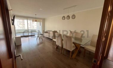 Se arrienda hermoso Dpto. amoblado 3 D. vista al mar, Llacolen