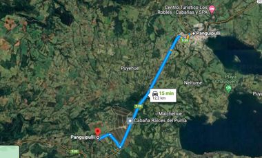 Sitio en Venta ubicado a 12 km de Panguipulli.