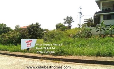169 Subdivision Lot for Sale in Vista Grande Talisay Cebu City