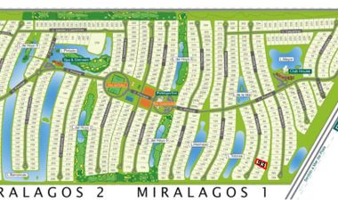 Terreno venta 25x68 mts - 1700 mts 2 totales - Club Miralagos