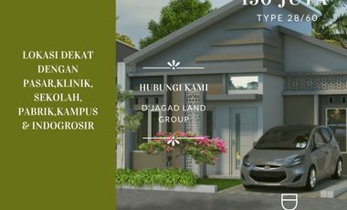 Promo Tipe 28/60 Rumah 5 Menit ke UNIKAMA Bisa KPR