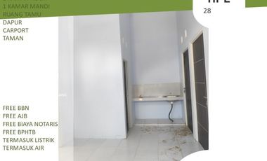 Promo Tipe 28/60 Rumah 5 Menit ke UNIKAMA Bisa KPR
