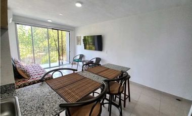 Apartamento amoblado para arriendo en Pozos Colorados