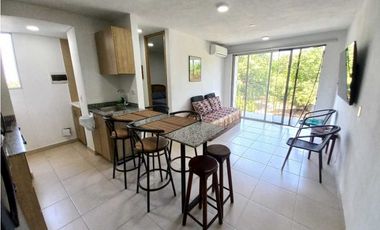 Apartamento amoblado para arriendo en Pozos Colorados