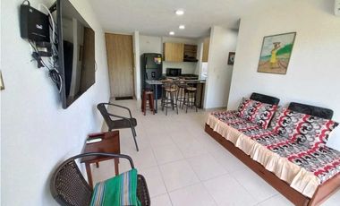 Apartamento amoblado para arriendo en Pozos Colorados