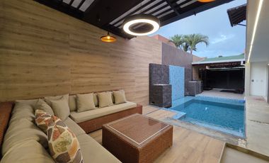 ALQUILAMOS CASA AMOBLADA MODERNA EN CONDOMINIO EN CIUDAD JARDÍN. Cod A11402