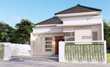 Rumah Siap Bangun Konsep Villa Include Pager Depan Kanopi&Tralis