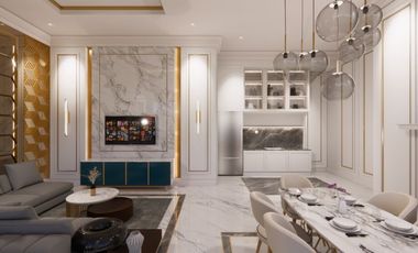 rumah mewah bebas design bonus interior di komplek pemda