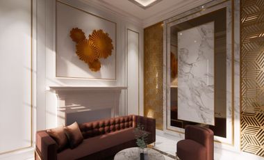 rumah mewah bebas design bonus interior di komplek pemda